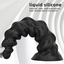 7.28in 9.44in 11.61in Black Big Fantasy Odd Silicone Soft Dildo For Women