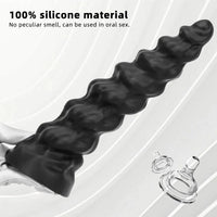 7.28in 9.44in 11.61in Black Big Fantasy Odd Silicone Soft Dildo For Women