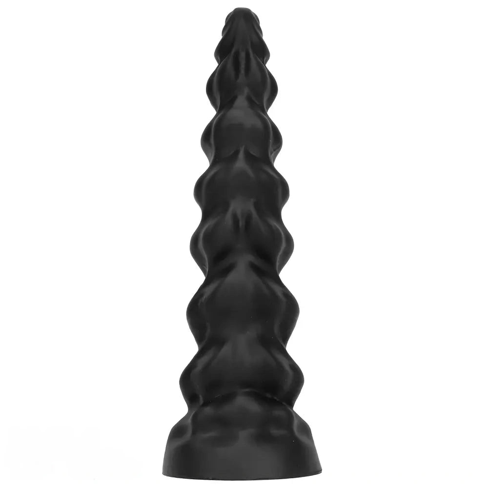 7.28in 9.44in 11.61in Black Big Fantasy Odd Silicone Soft Dildo For Women