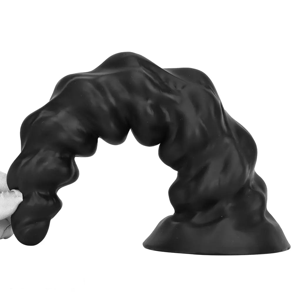 7.28in 9.44in 11.61in Black Big Fantasy Odd Silicone Soft Dildo For Women