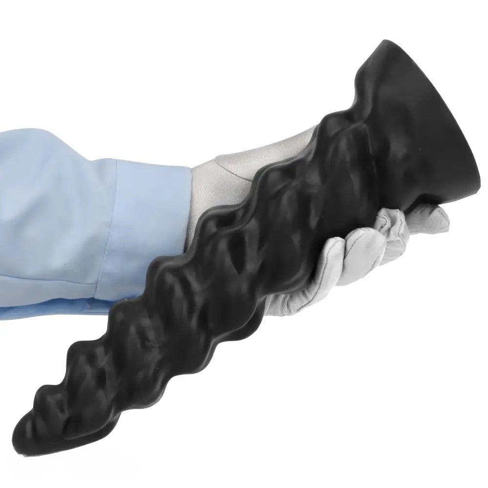 7.28in 9.44in 11.61in Black Big Fantasy Odd Silicone Soft Dildo For Women