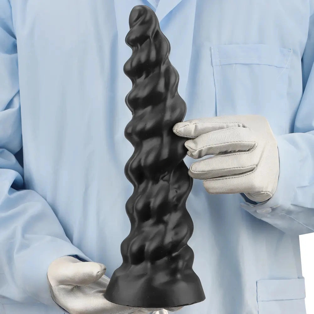 7.28in 9.44in 11.61in Black Big Fantasy Odd Silicone Soft Dildo For Women