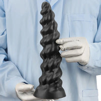 7.28in 9.44in 11.61in Black Big Fantasy Odd Silicone Soft Dildo For Women