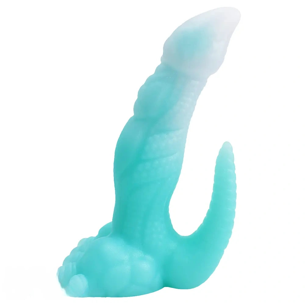 7.28in 9.44in Dinosaur Luminous Monster Soft Silicone Female Dildo