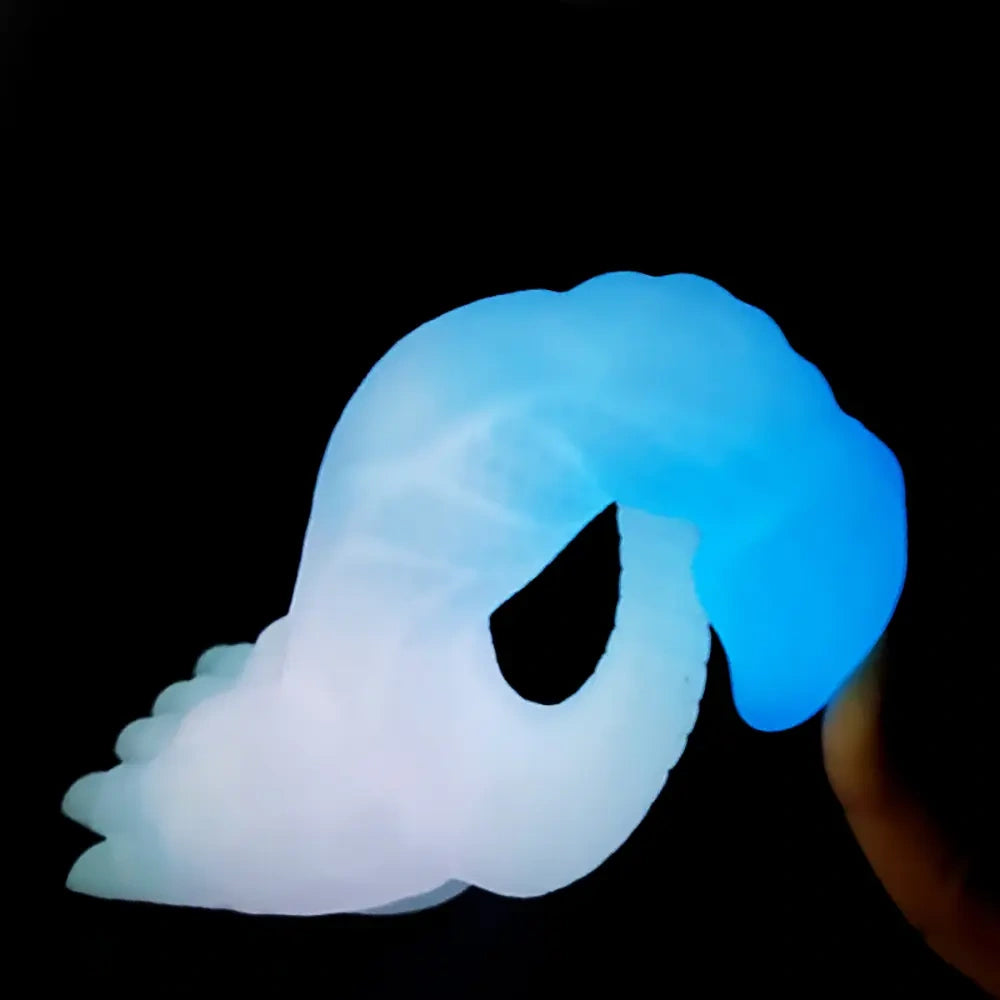 7.28in 9.44in Dinosaur Luminous Monster Soft Silicone Female Dildo