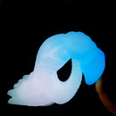 7.28in 9.44in Dinosaur Luminous Monster Soft Silicone Female Dildo
