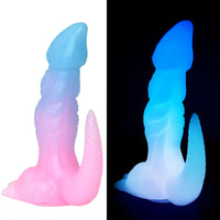 7.28in 9.44in Dinosaur Luminous Monster Soft Silicone Female Dildo