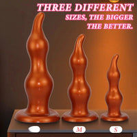 7.28in 9.84in 11.81in Silicone Soft Anal Plug Dildo Clitoris Vaginal Masturbator