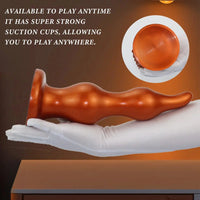 7.28in 9.84in 11.81in Silicone Soft Anal Plug Dildo Clitoris Vaginal Masturbator