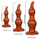 7.28in 9.84in 11.81in Silicone Soft Anal Plug Dildo Clitoris Vaginal Masturbator