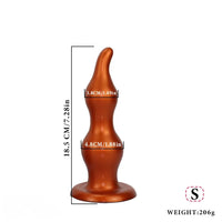 7.28in 9.84in 11.81in Silicone Soft Anal Plug Dildo Clitoris Vaginal Masturbator