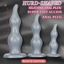 7.28in 9.84in 11.81in Silicone Soft Anal Plug Dildo Clitoris Vaginal Masturbator