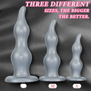 7.28in 9.84in 11.81in Silicone Soft Anal Plug Dildo Clitoris Vaginal Masturbator