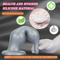 7.28in 9.84in 11.81in Silicone Soft Anal Plug Dildo Clitoris Vaginal Masturbator