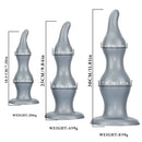 7.28in 9.84in 11.81in Silicone Soft Anal Plug Dildo Clitoris Vaginal Masturbator