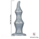 7.28in 9.84in 11.81in Silicone Soft Anal Plug Dildo Clitoris Vaginal Masturbator