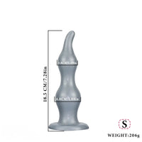 7.28in 9.84in 11.81in Silicone Soft Anal Plug Dildo Clitoris Vaginal Masturbator