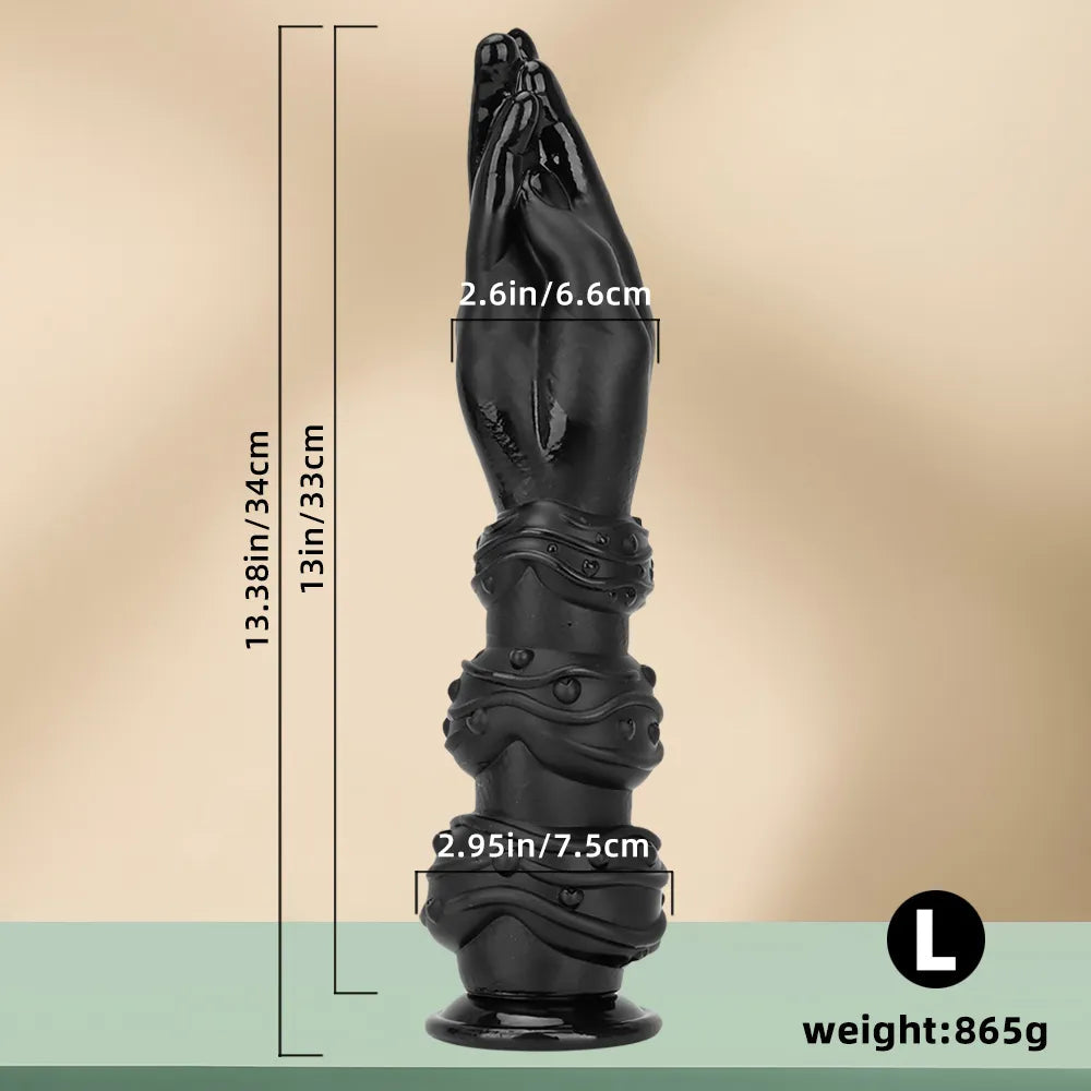 7.28in 9.84in 13.38in BDSM Fist Hands Big Dildo For Fisting Sex Expender