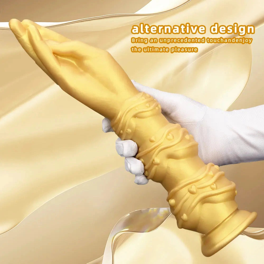 7.28in 9.84in 13.38in Premium Silicone Soft Fist Hands Big Sex Dildo