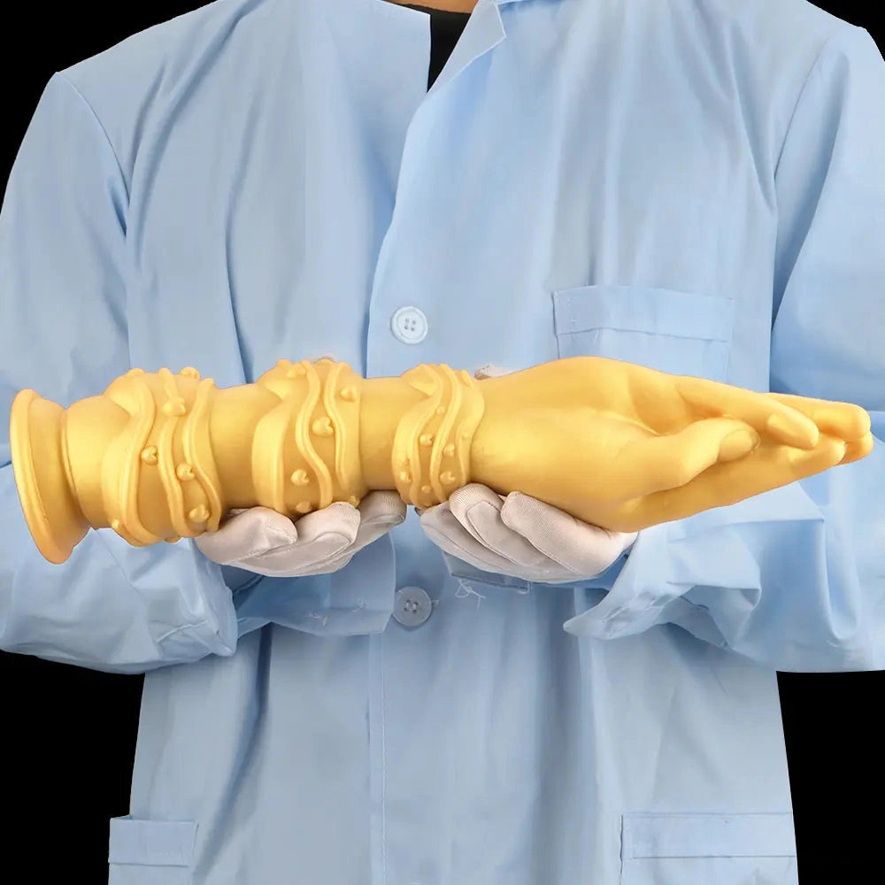 7.28in 9.84in 13.38in Premium Silicone Soft Fist Hands Big Sex Dildo