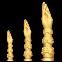 7.28in 9.84in 13.38in Premium Silicone Soft Fist Hands Big Sex Dildo