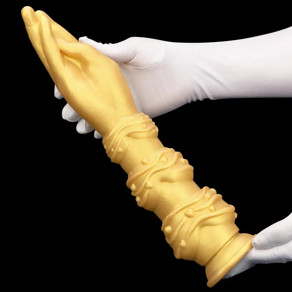 7.28in 9.84in 13.38in Premium Silicone Soft Fist Hands Big Sex Dildo