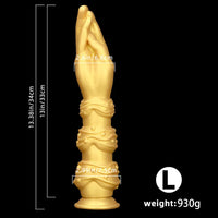 7.28in 9.84in 13.38in Premium Silicone Soft Fist Hands Big Sex Dildo