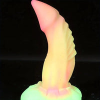 7.28in Colorful Silicone Dragon Monster Animal Dildo For Prostate Massage