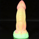7.28in Colorful Silicone Dragon Monster Animal Dildo For Prostate Massage