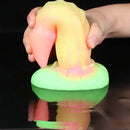 7.28in Colorful Silicone Dragon Monster Animal Dildo For Prostate Massage