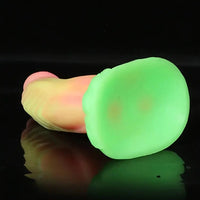 7.28in Colorful Silicone Dragon Monster Animal Dildo For Prostate Massage