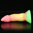 7.28in Colorful Silicone Dragon Monster Animal Dildo For Prostate Massage