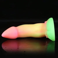 7.28in Colorful Silicone Dragon Monster Animal Dildo For Prostate Massage