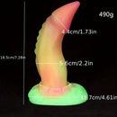 7.28in Colorful Silicone Dragon Monster Animal Dildo For Prostate Massage