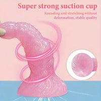 7.28in Confetti Silicone Soft G Spot Anal Dildo For Anal Sex Expansion