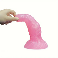 7.28in Confetti Silicone Soft G Spot Anal Dildo For Anal Sex Expansion