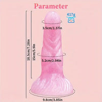 7.28in Confetti Silicone Soft G Spot Anal Dildo For Anal Sex Expansion