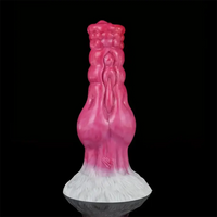 7.28in Dog Knot Silicone Soft Dildo For Women Men G Spot Stimulation