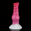 7.28in Dog Knot Silicone Soft Dildo For Women Men G Spot Stimulation