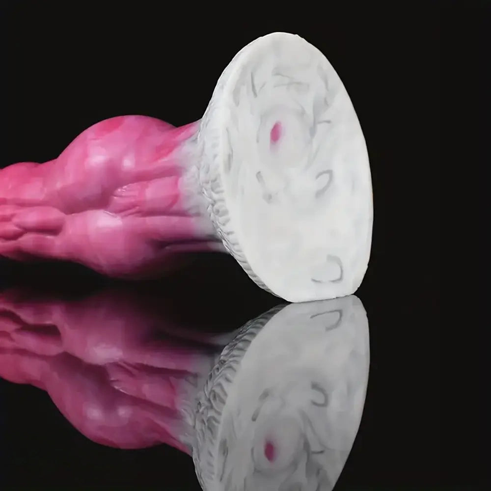 7.28in Dog Knot Silicone Soft Dildo For Women Men G Spot Stimulation