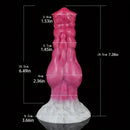 7.28in Dog Knot Silicone Soft Dildo For Women Men G Spot Stimulation