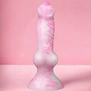 7.28in Dog Knot Women Men Realistic Silicone Animal Fantasy Dildo