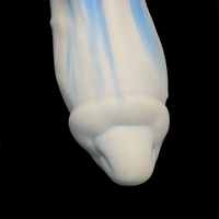 7.28in Dolphin-Shaped Liquid Silicone Soft Dildo For Hands-Free Play