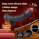 7.28in Dual Density Silicone Soft Real Dildo Unisex Adult Pleasure Toy