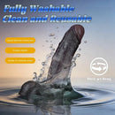 7.28in Dual Density Silicone Soft Real Dildo Unisex Adult Pleasure Toy