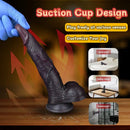7.28in Dual Density Silicone Soft Real Dildo Unisex Adult Pleasure Toy