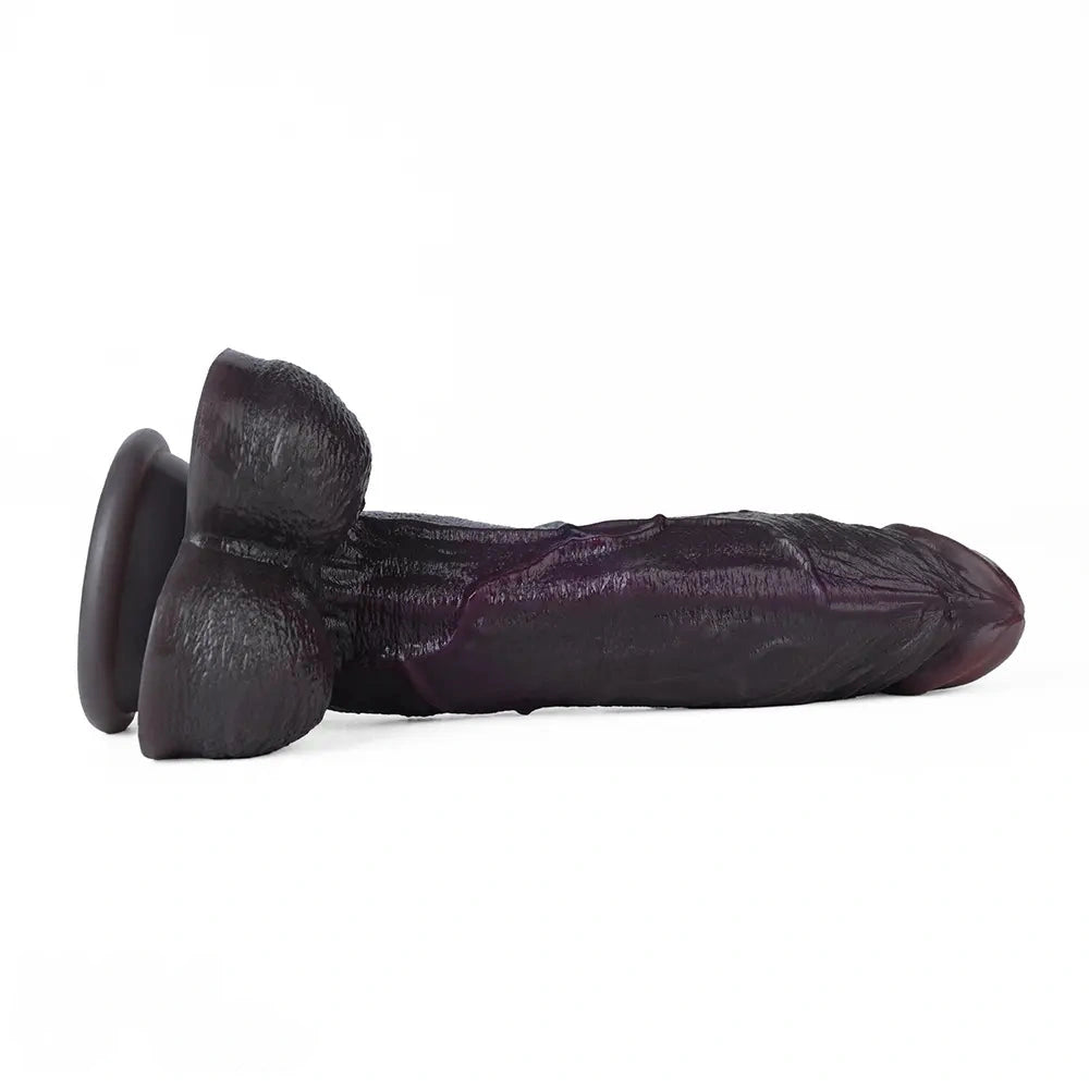 7.28in Dual Density Silicone Soft Real Dildo Unisex Adult Pleasure Toy