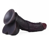 7.28in Dual Density Silicone Soft Real Dildo Unisex Adult Pleasure Toy