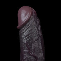 7.28in Dual Density Silicone Soft Real Dildo Unisex Adult Pleasure Toy