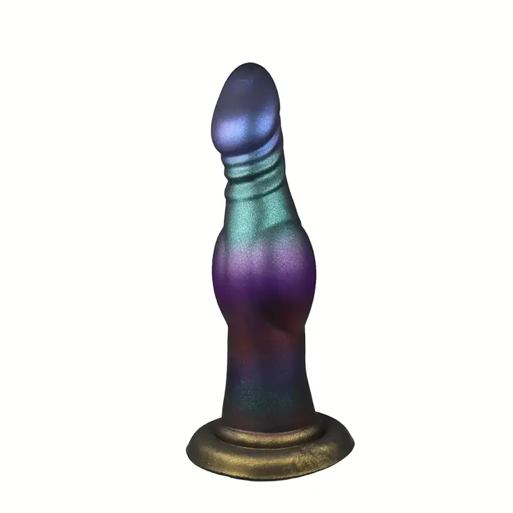 7.28in Fantasy Monster Dog Knot Silicone Soft Cock Dildo For Prostate G Spot